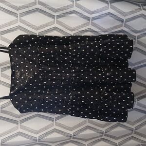 Zara Polka Dot Sequin Swing Dress size L
